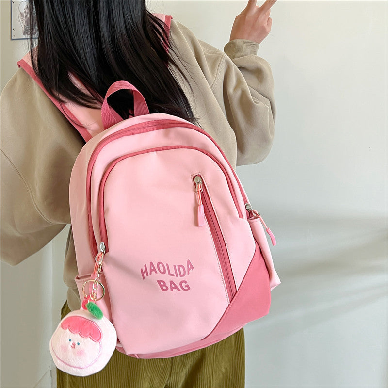 Girls Cute Korean School Backpack – Lightweight Ins Style Bag