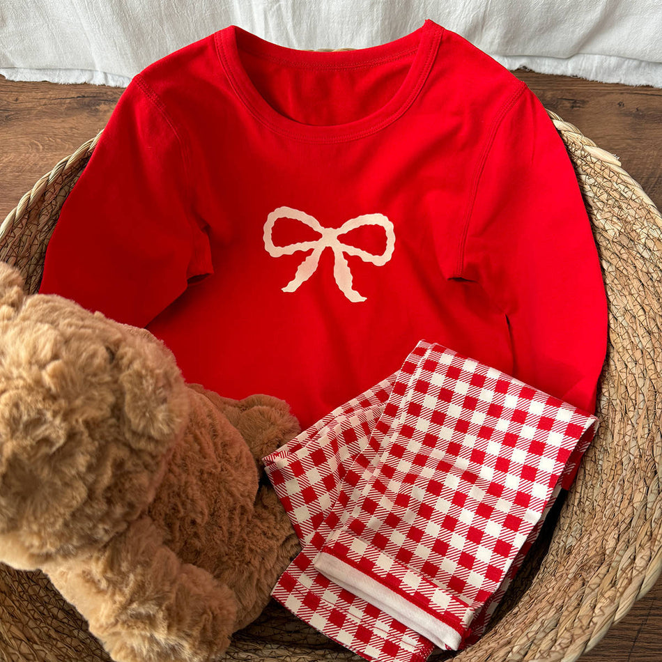 Red New Year Kids' Pajamas – Chinese Style Set 2024