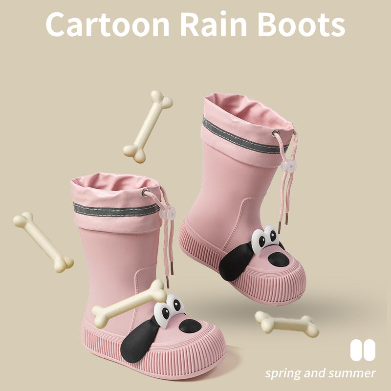 Cute Puppy Rain Boots – Soft Waterproof Shoes for Kids