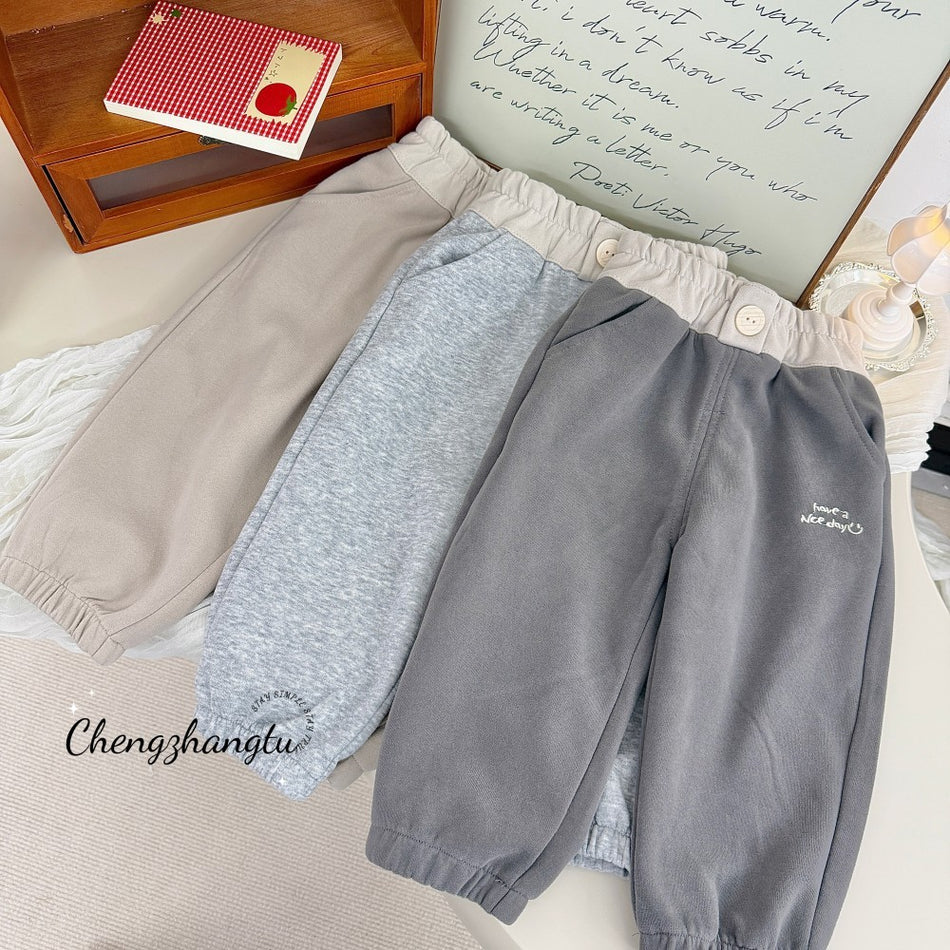 Boys' Sweatpants Autumn Korean Style Casual Loose Pants