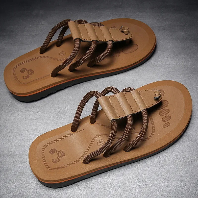 2025 Men’s EVA Flip-Flops – Anti-Slip Beach Slides