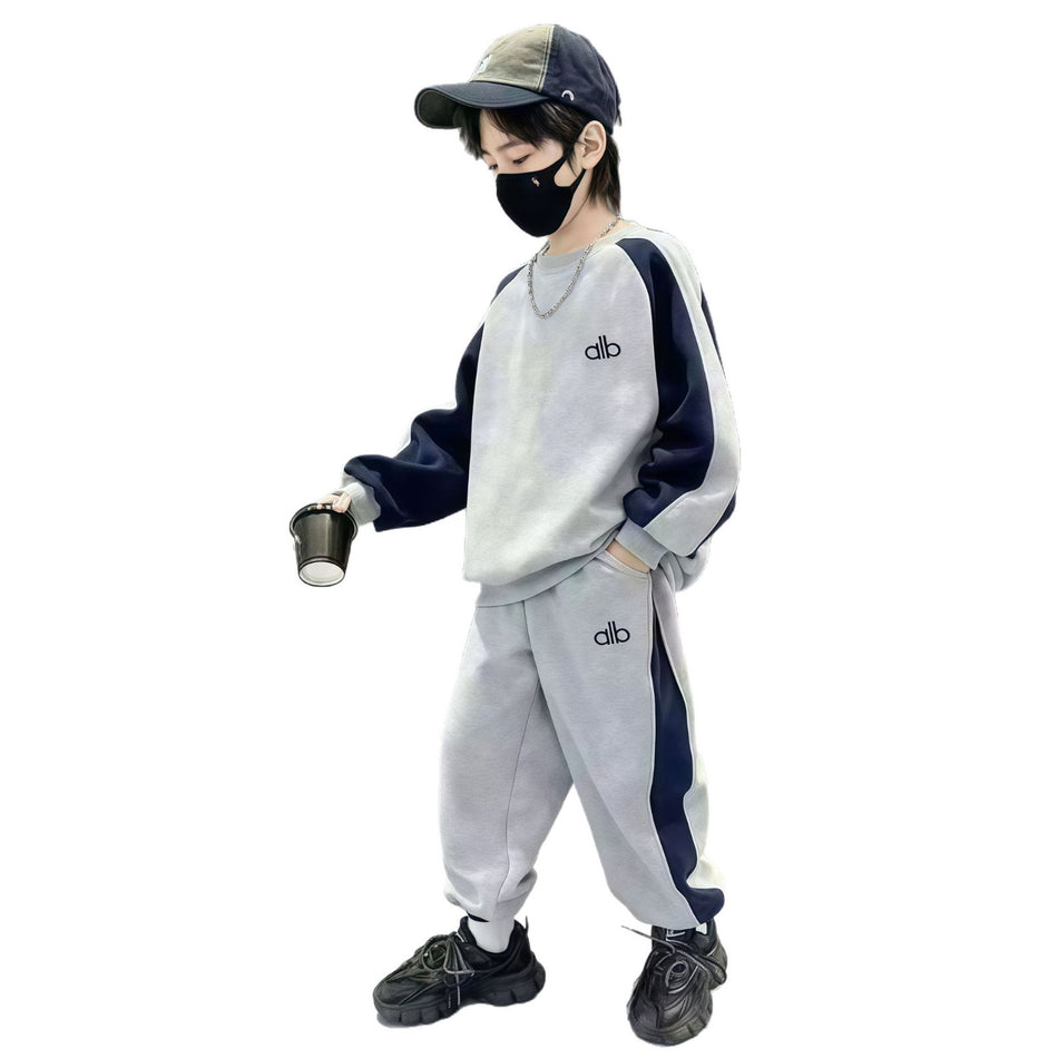 2025 Boys Casual Sweatshirt & Pants Sports Set