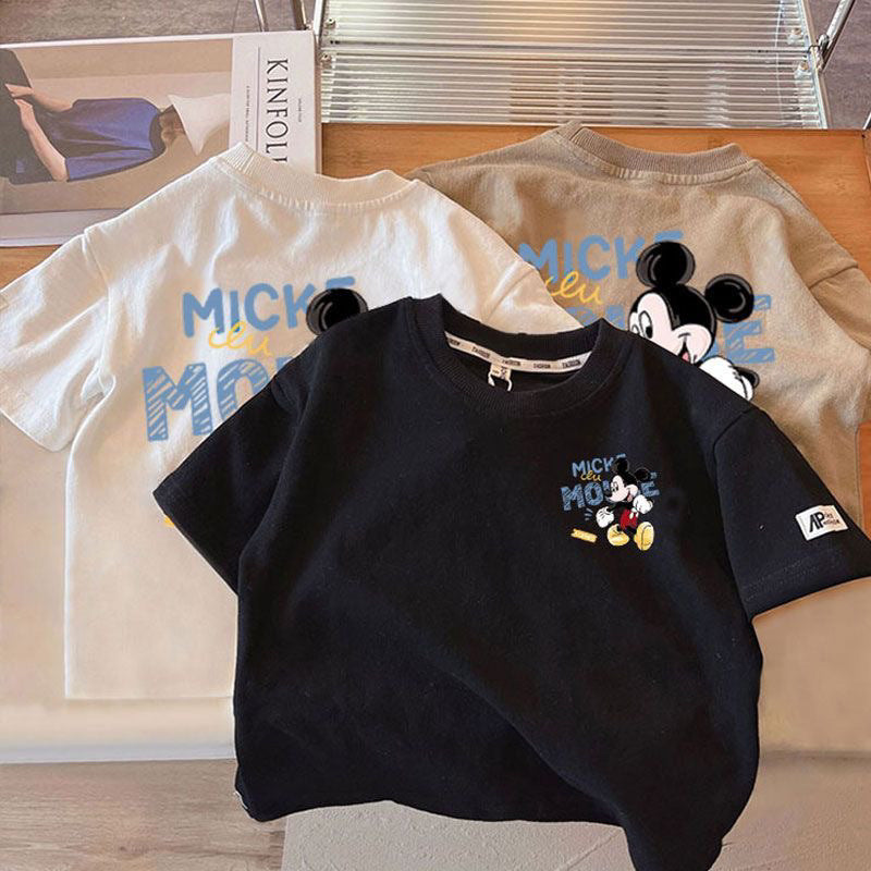 Boys’ Cartoon Cotton T-Shirt – Summer Casual Top