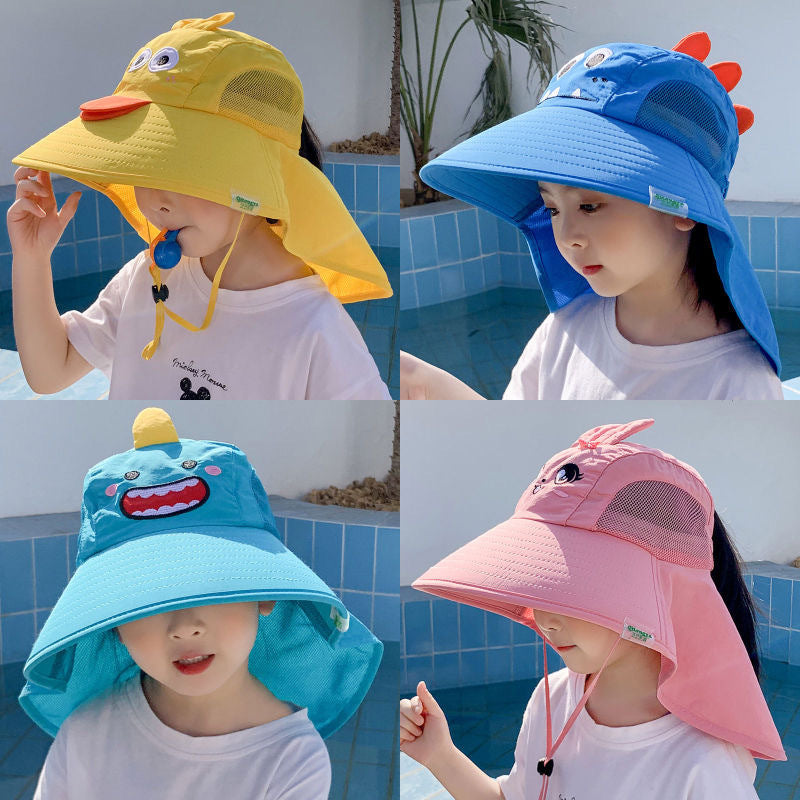 Kids' Summer UV Protection Fisherman Hat – Breathable Sun Cap