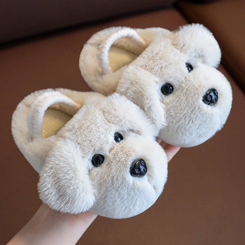 Kids’ Cotton Slippers – Warm Cartoon Indoor Shoes for 1–3 Years