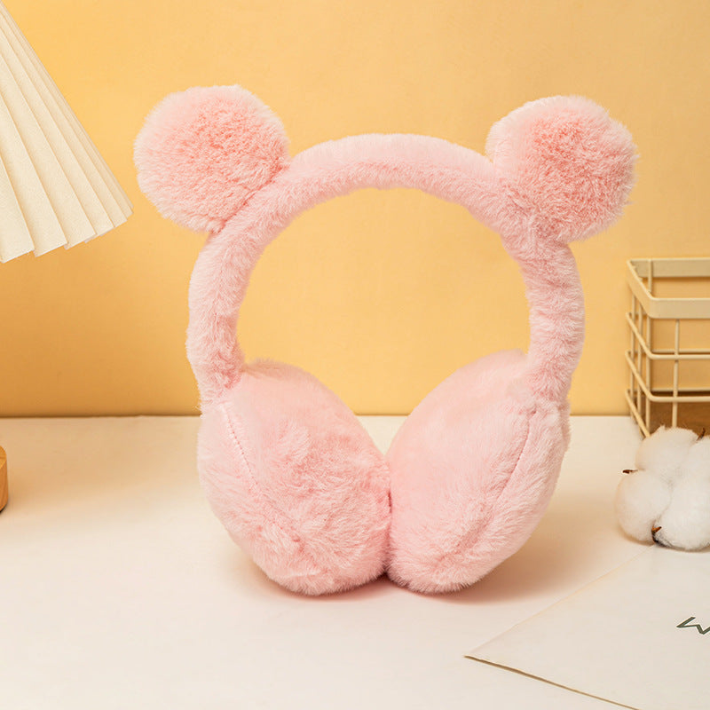 Cute Cartoon Kids Winter Earmuffs Plush Warm
