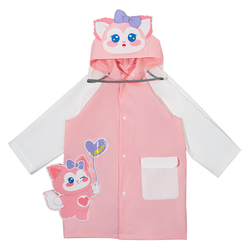 3D Kids' Raincoat | Waterproof Poncho with Bag Cover