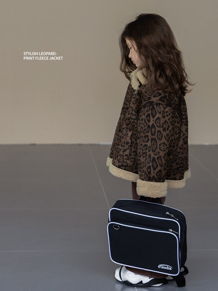 Girls’ Velvet Motorcycle Top – Autumn & Winter 2025
