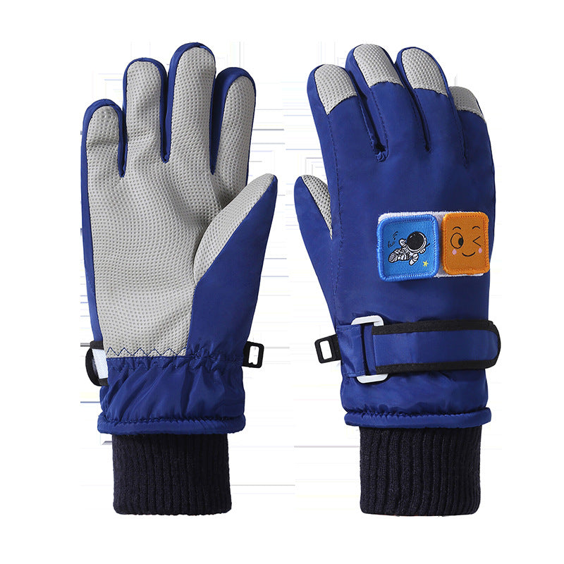 Kids Winter Gloves – Fleece-Lined Touchscreen Ski Gloves