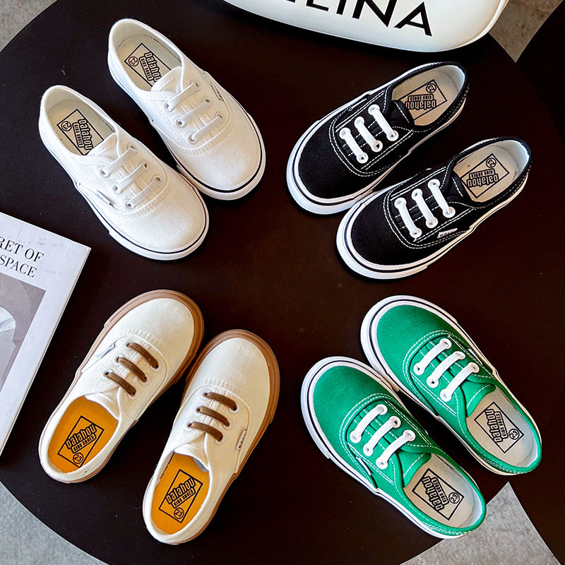 2025 Kids Winter Slip-On Canvas Shoes Soft Sole